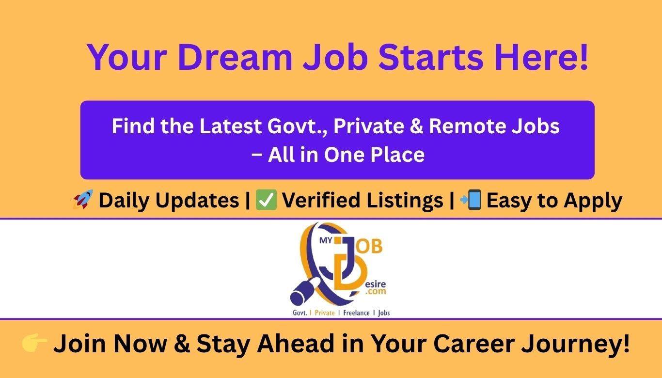 Job Search Portal Banner – My Job Desire Free Job Postings